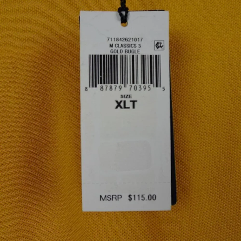 Polo Ralph Lauren Polo Shirt Big Men's Size XLT Yellow Cotton